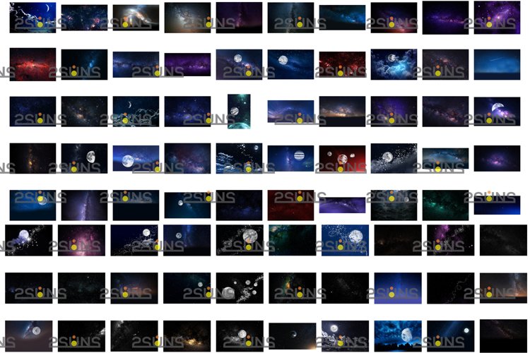 100 night sky overlays 1