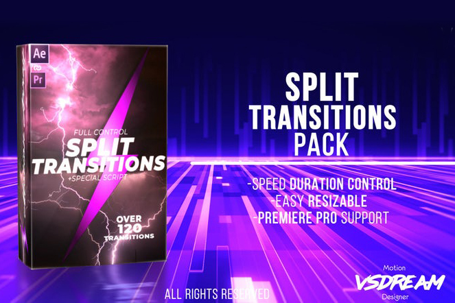 120 split transitions pack