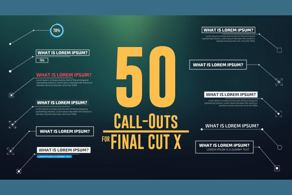 50 callouts final cut pro