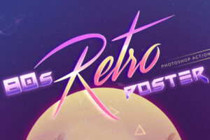 80s retro poster action 1