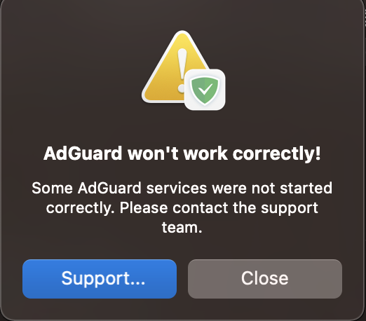 adguard big sur