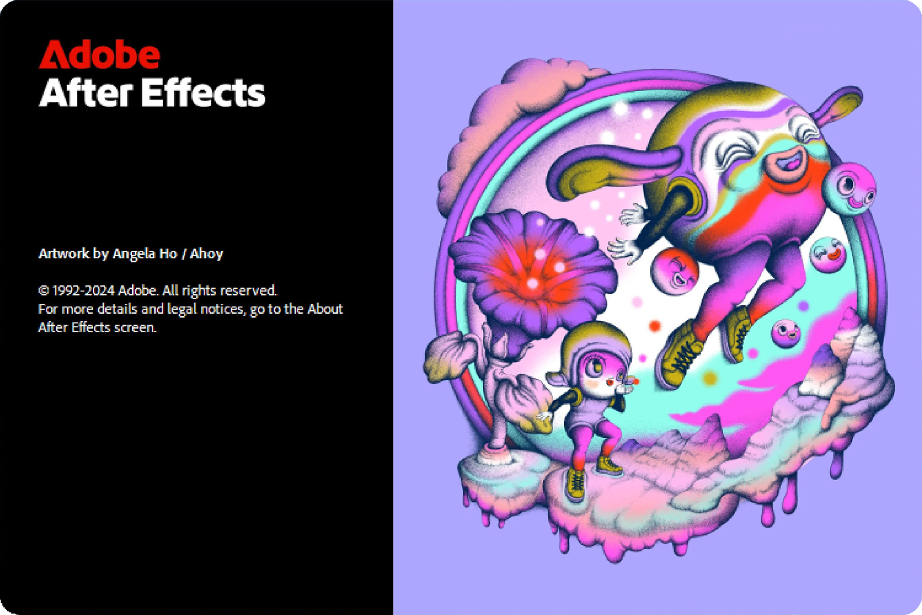 adobe after effects 2025 splash screen