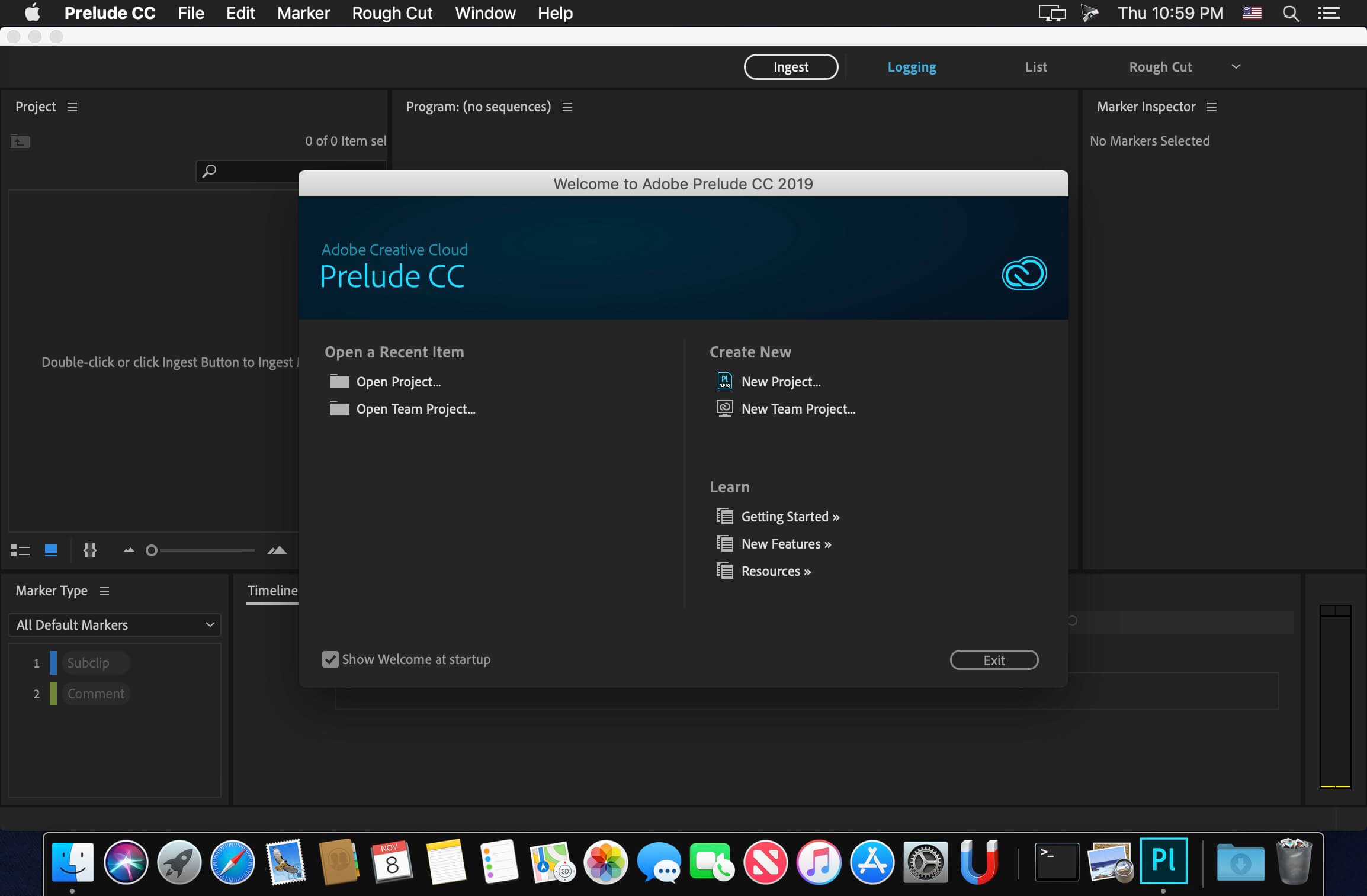 adobe prelude cc 2019
