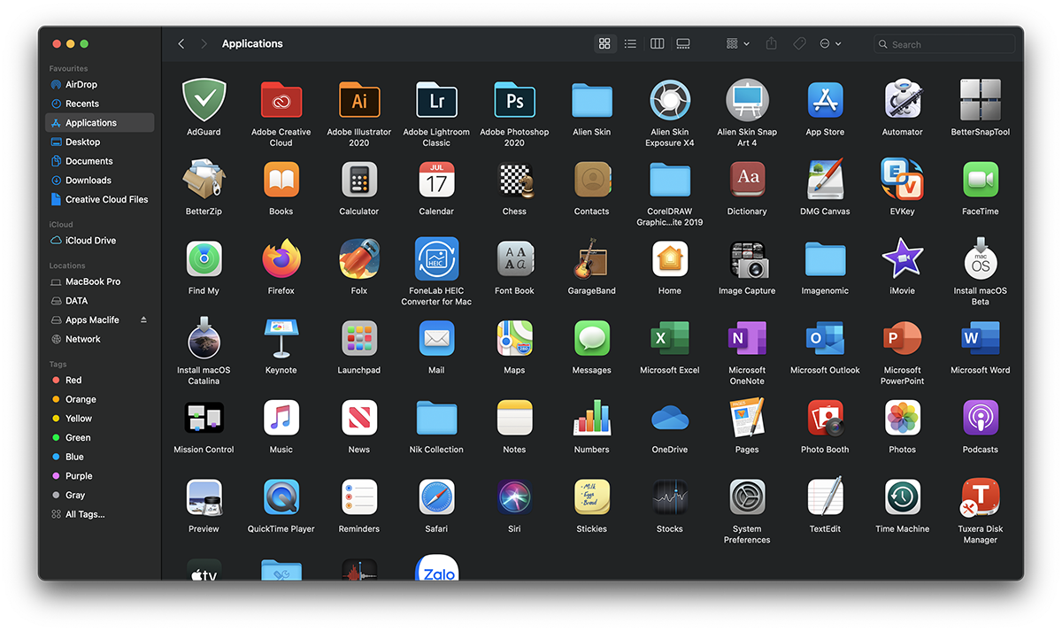 application big sur 11