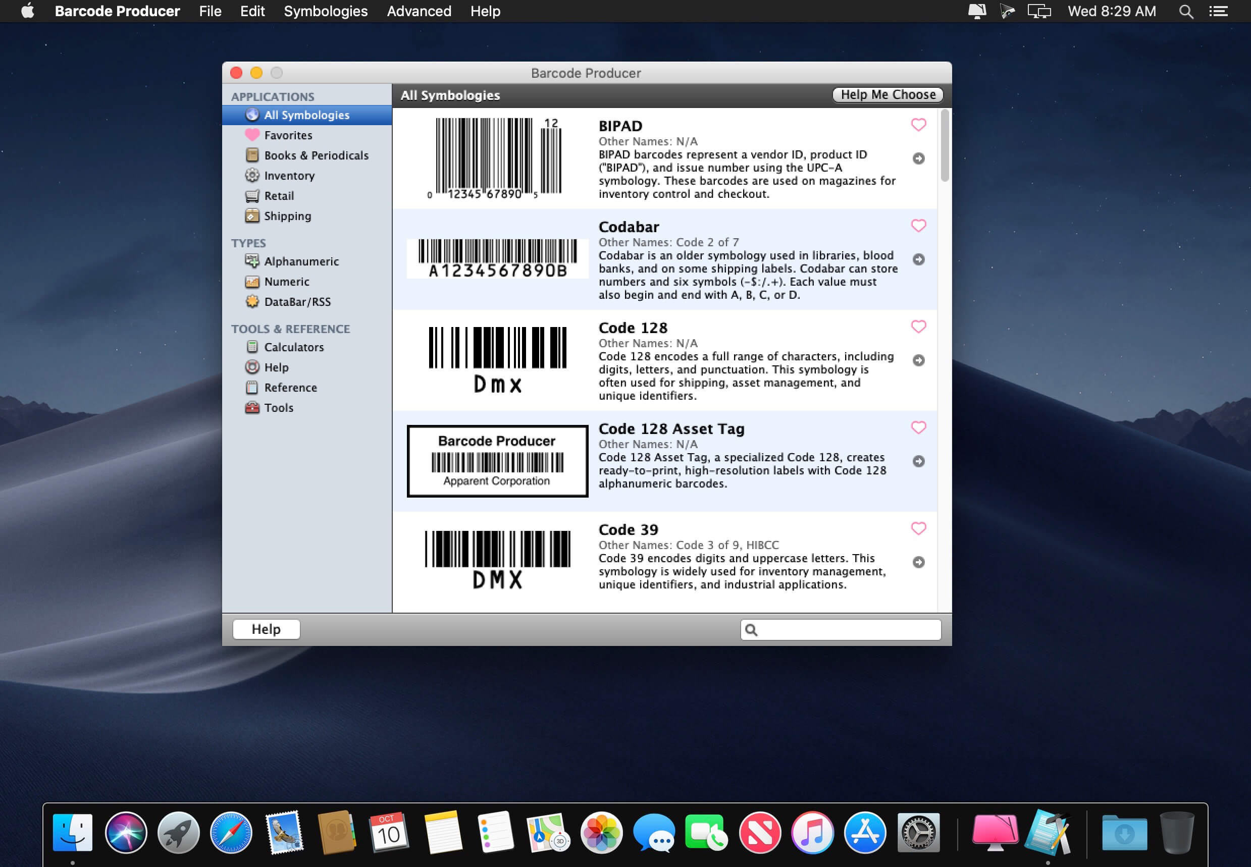 barcode producer mac