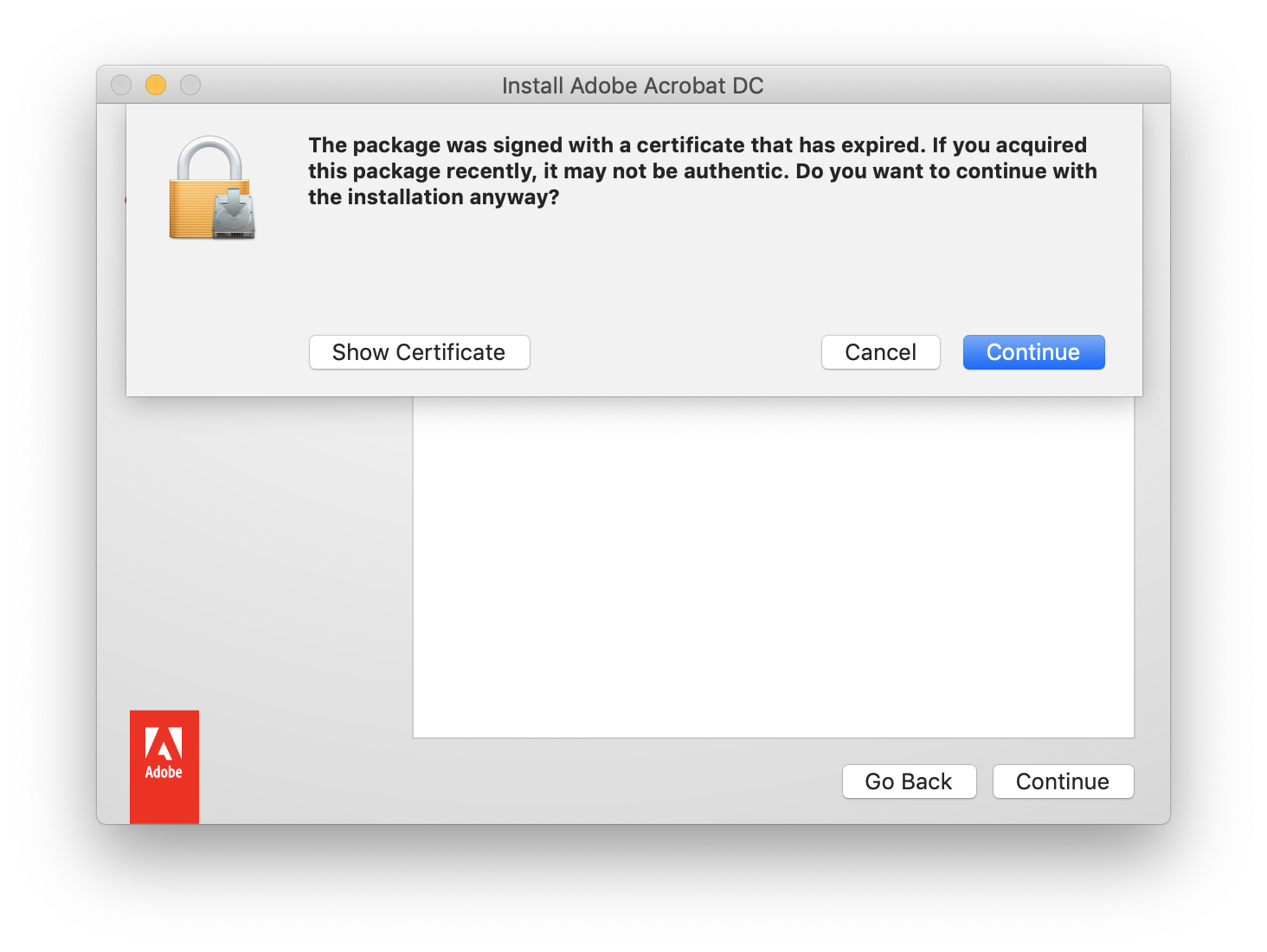 cacc80i acrobat adobe acrobat pro dc 2019 1 2