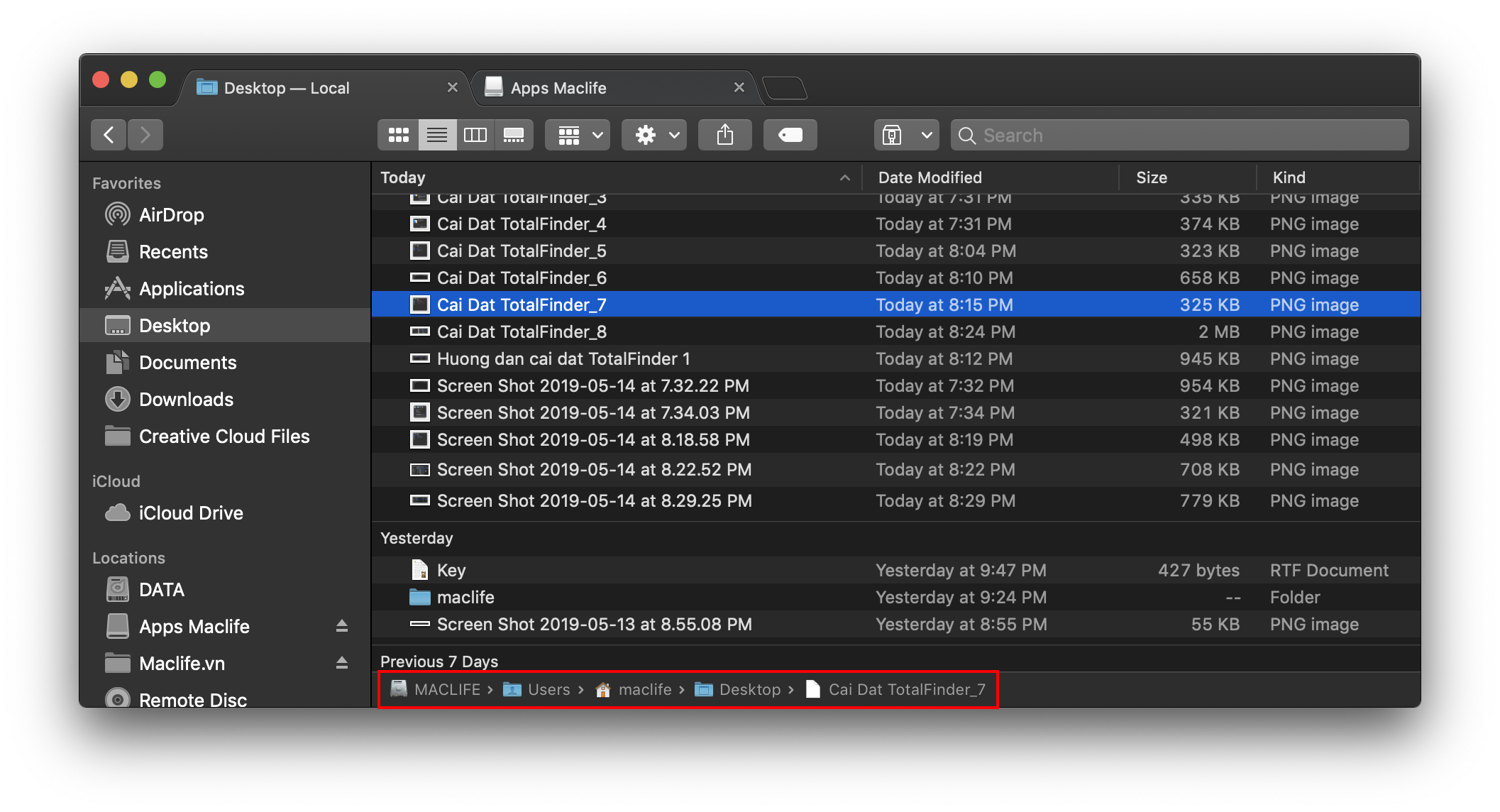 cai dat totalfinder 9