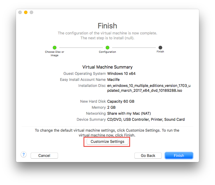 cai windows tren mac voi vmware fusion 11 2