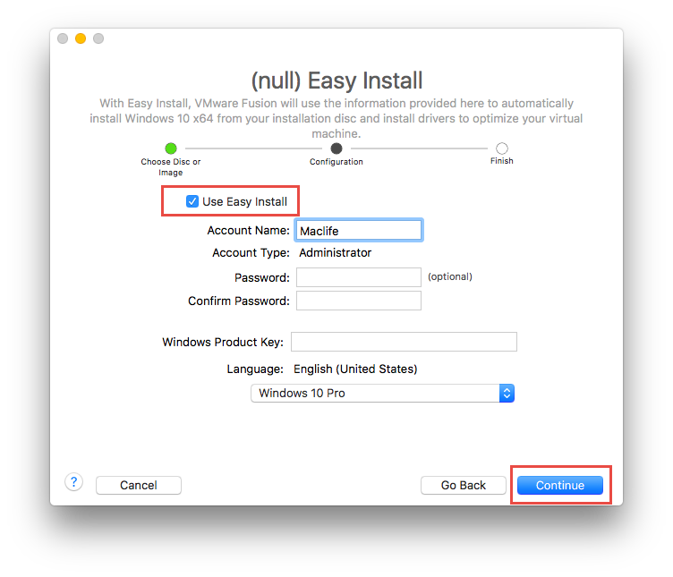 cai windows tren mac voi vmware fusion 9 2