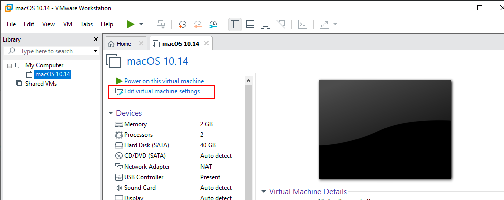 cai mojave tren windows vmware 11 2