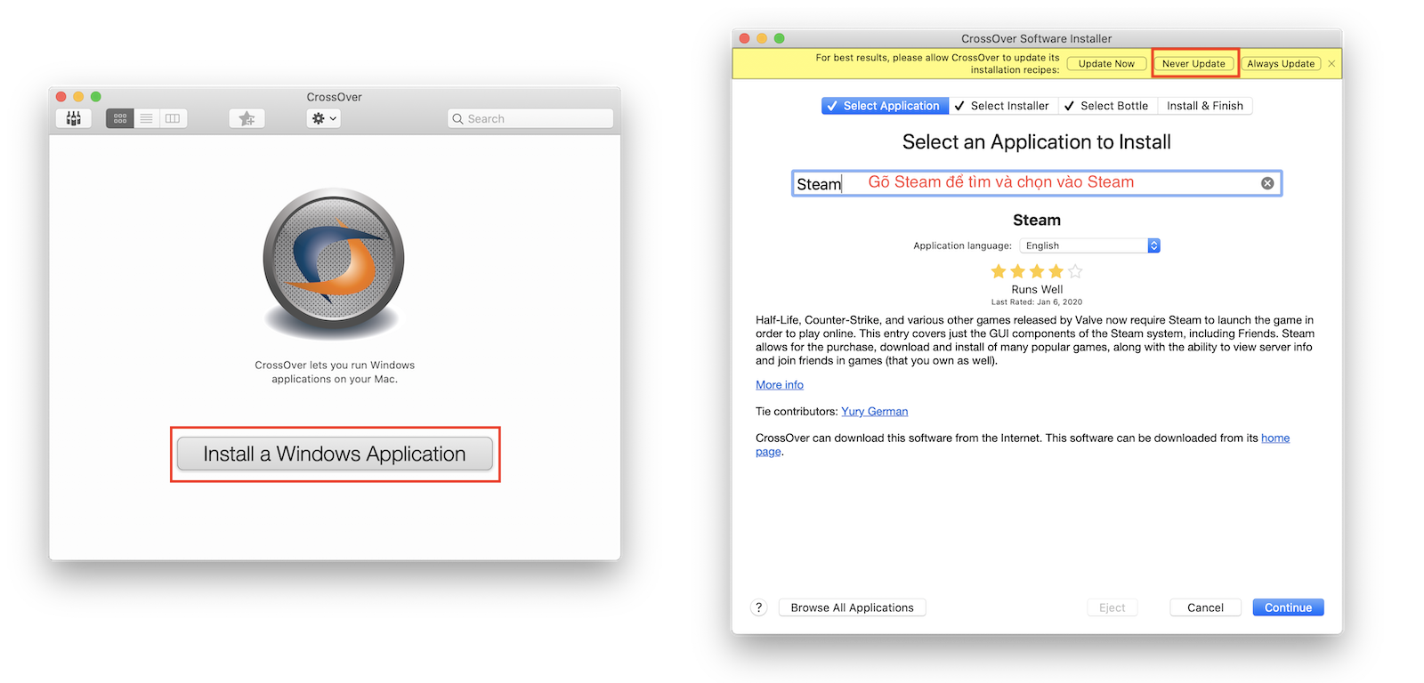 chay ung dung 32 bit tren macos catalina1 3