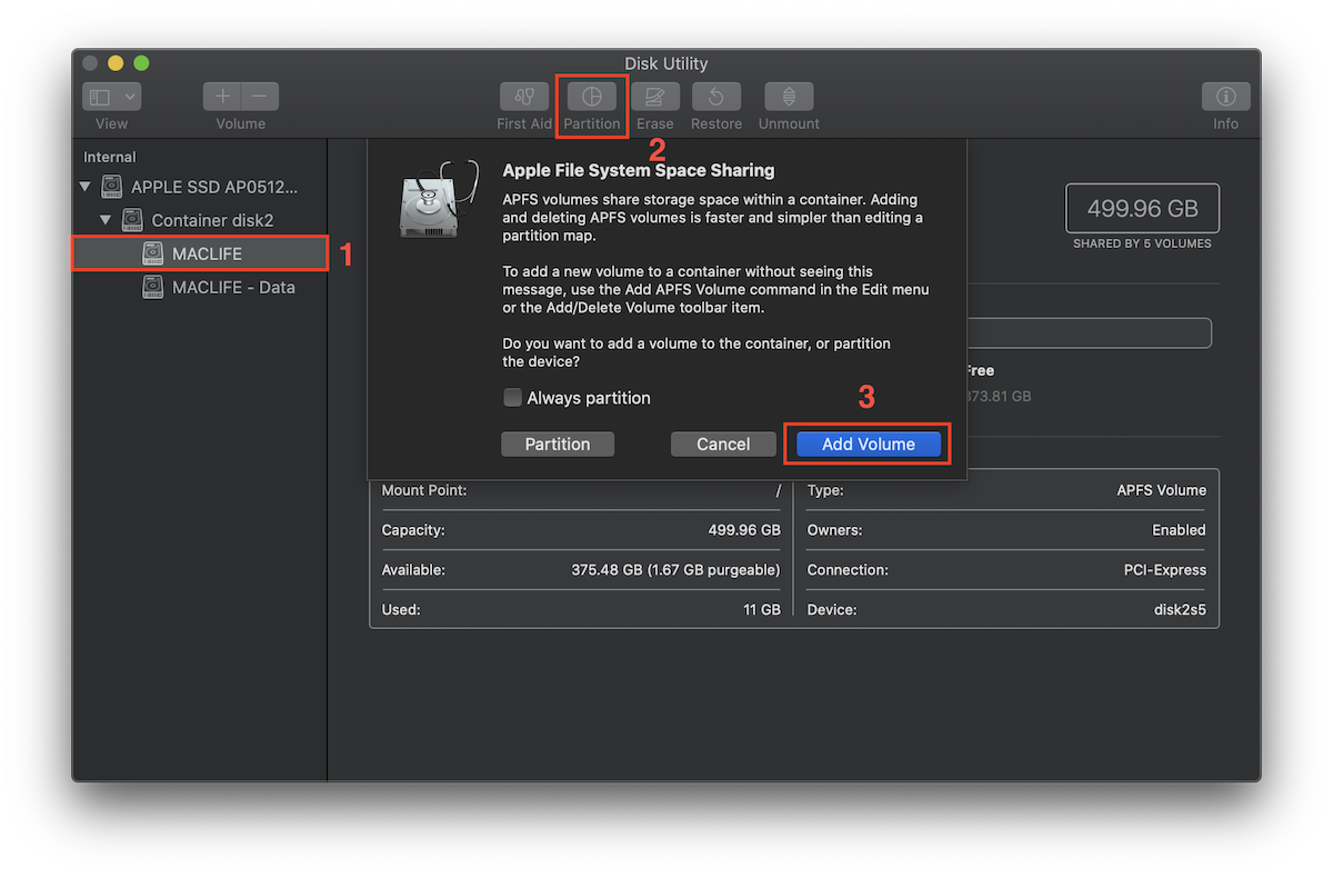 chia partion tren mac3