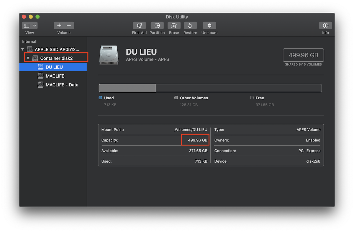 chia partion tren mac5