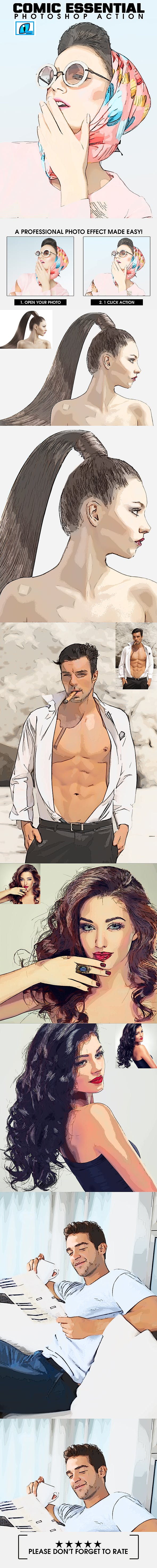 comic-essential-photoshop-action comic essential photoshop action