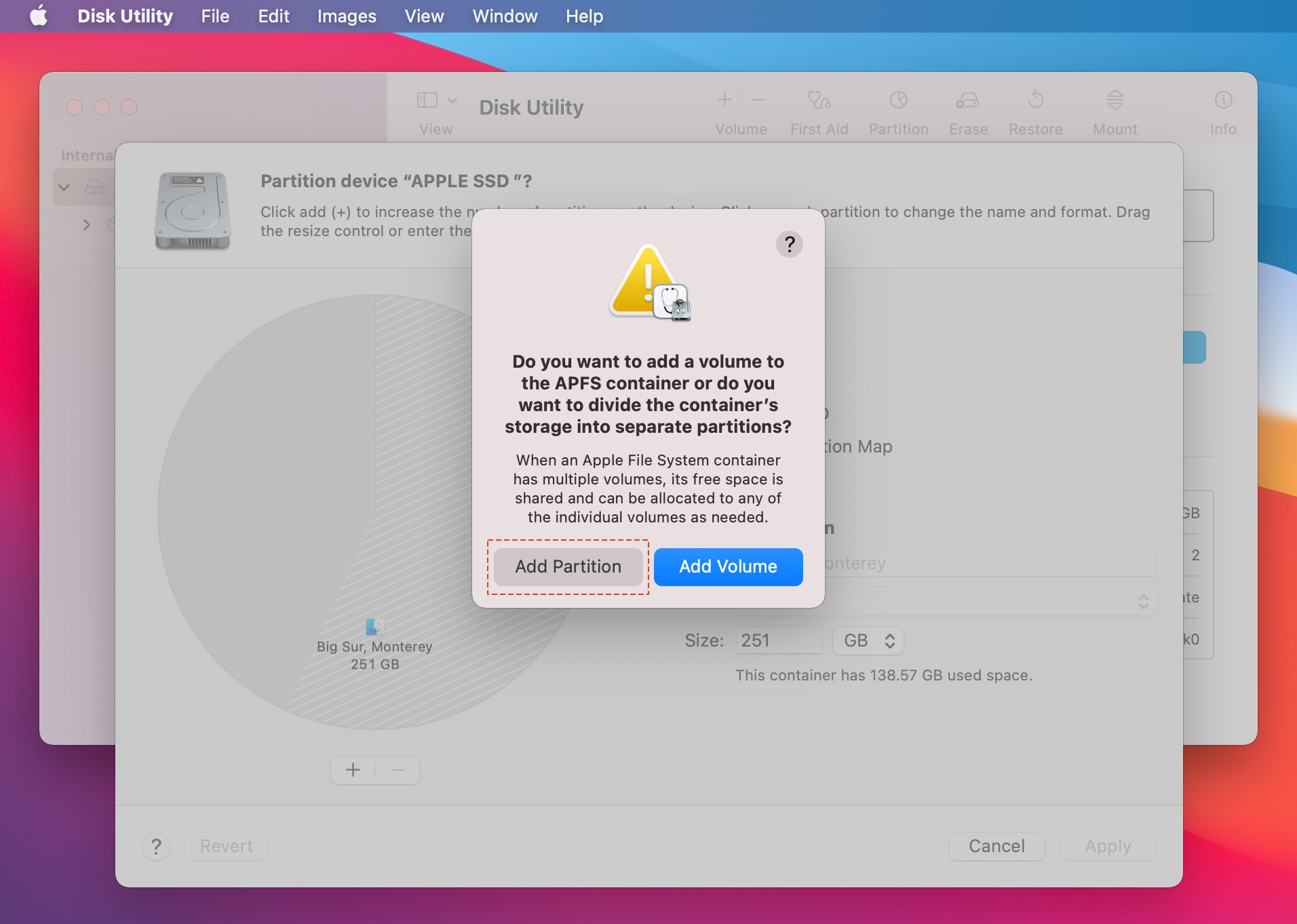 create a new partition for windows