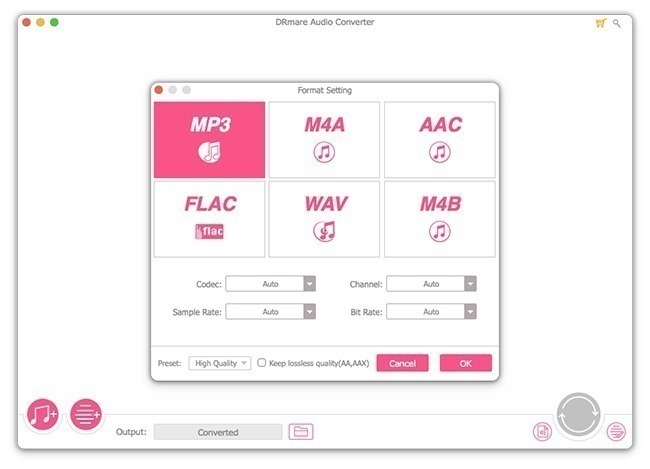drmare audio converter cho mac