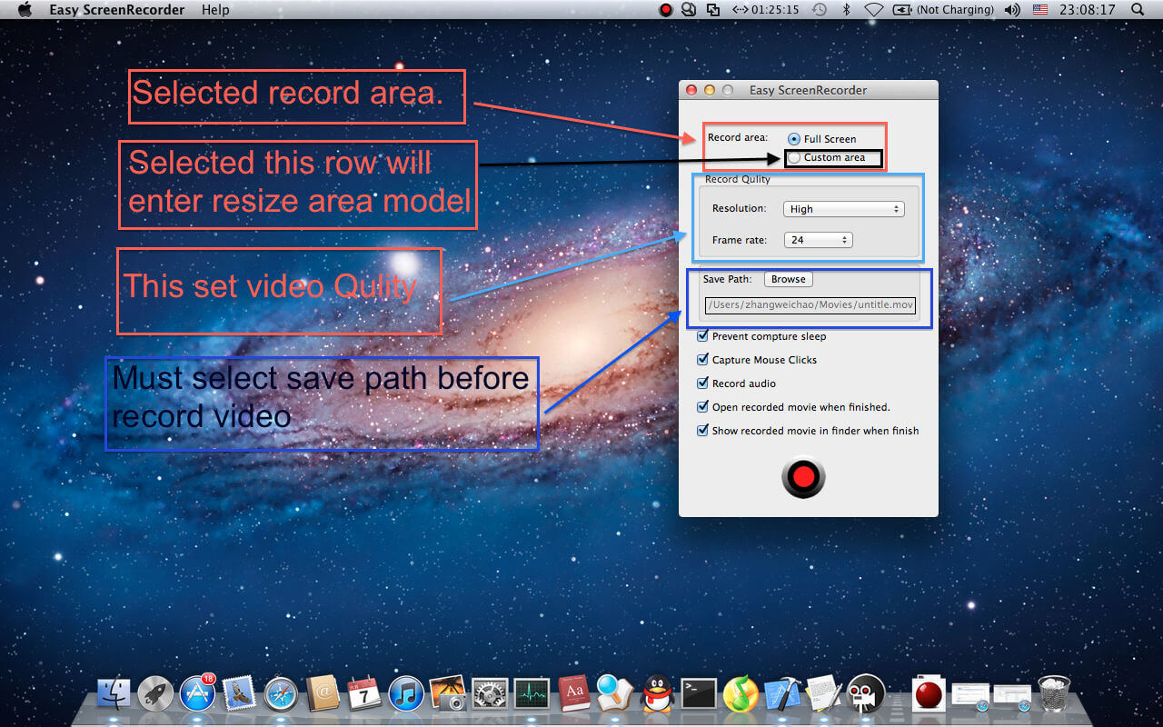 easy screen recorder hd cho mac