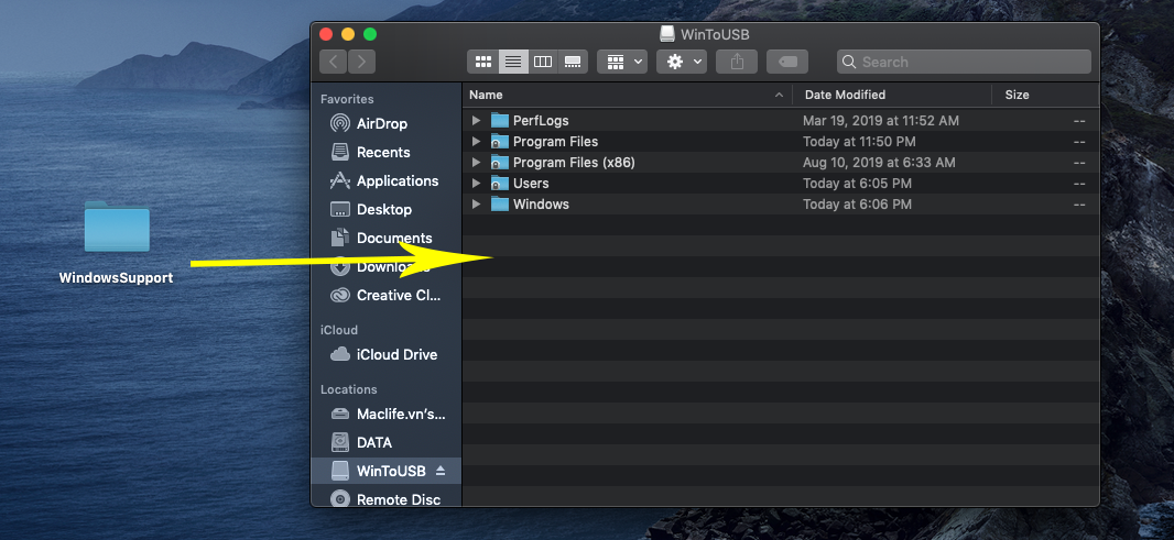 hd cai win tren o cung ngoai macbook 3