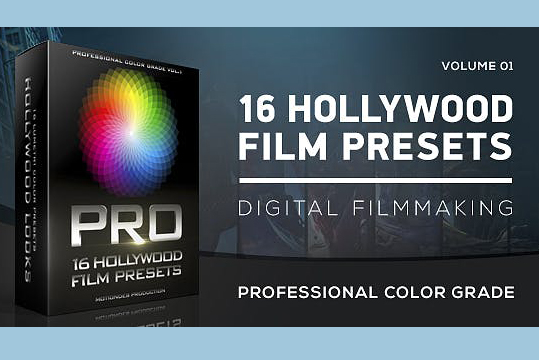 hollywood film color grading baner