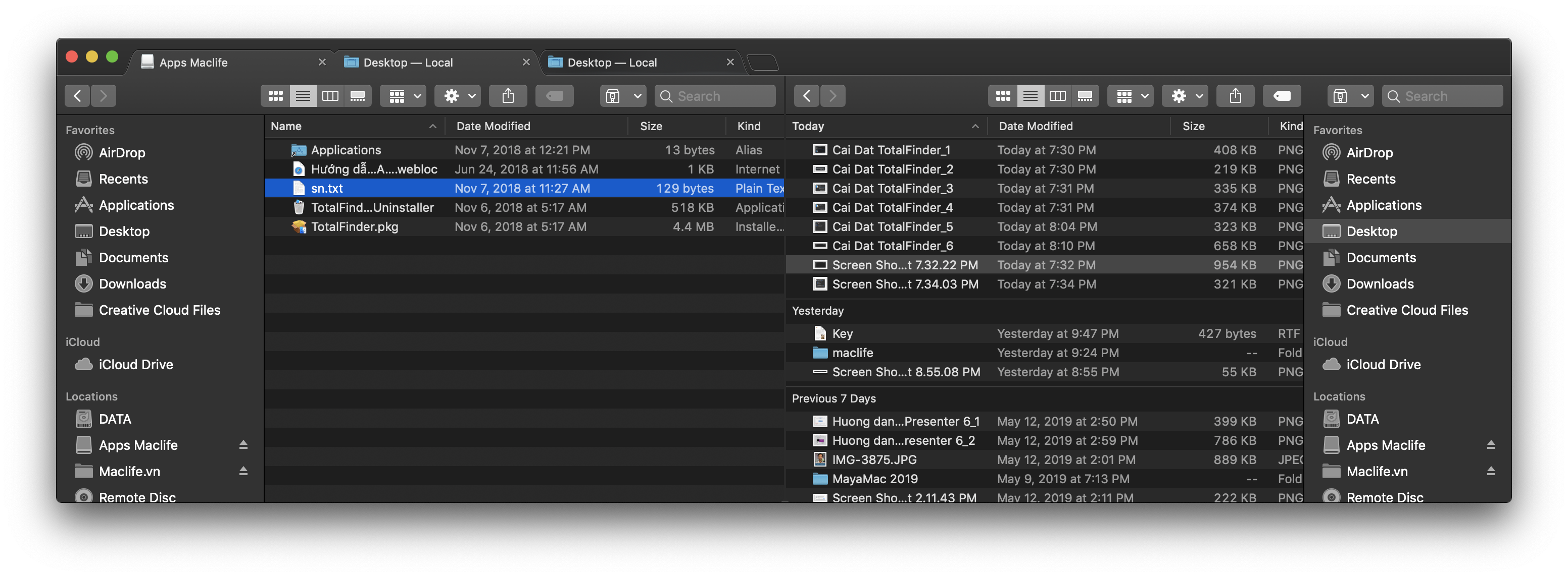 huong dan cai dat totalfinder 1