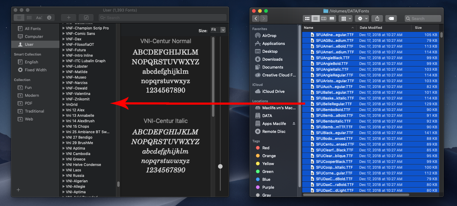 huong dan cai font tren mac 1