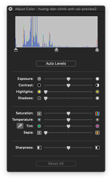 huong dan chinh anh voi preview4