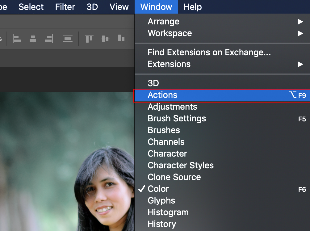 huong dan su dung action photoshop mac