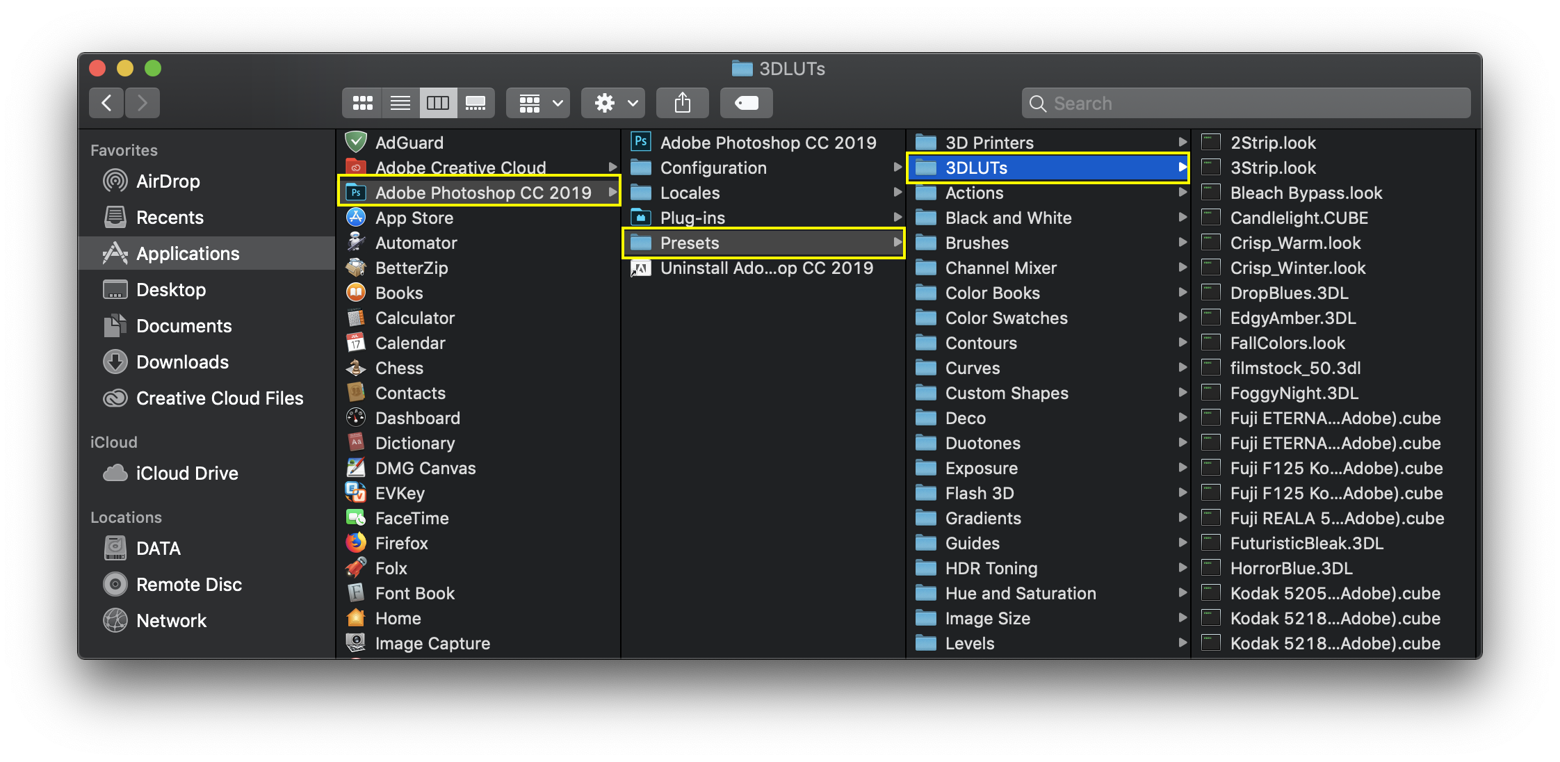 huong dan su dung lut cube