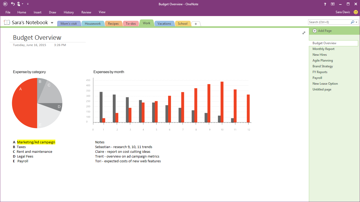 insert-tables-and-charts-in-onenote-2016 insert tables and charts in onenote 2016