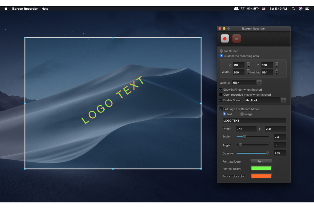 iscreen recorder tai