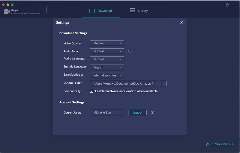 kigo amazon prime video downloader3