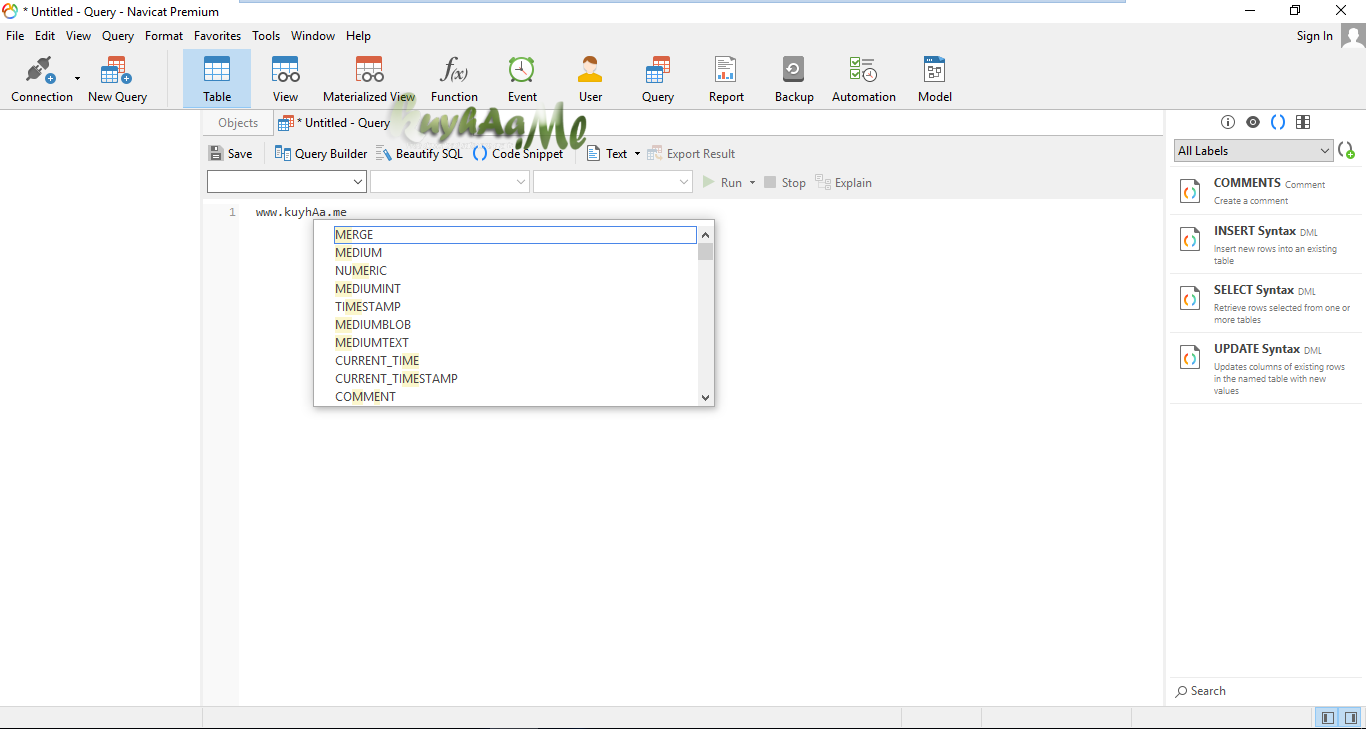 navicat for postgresql