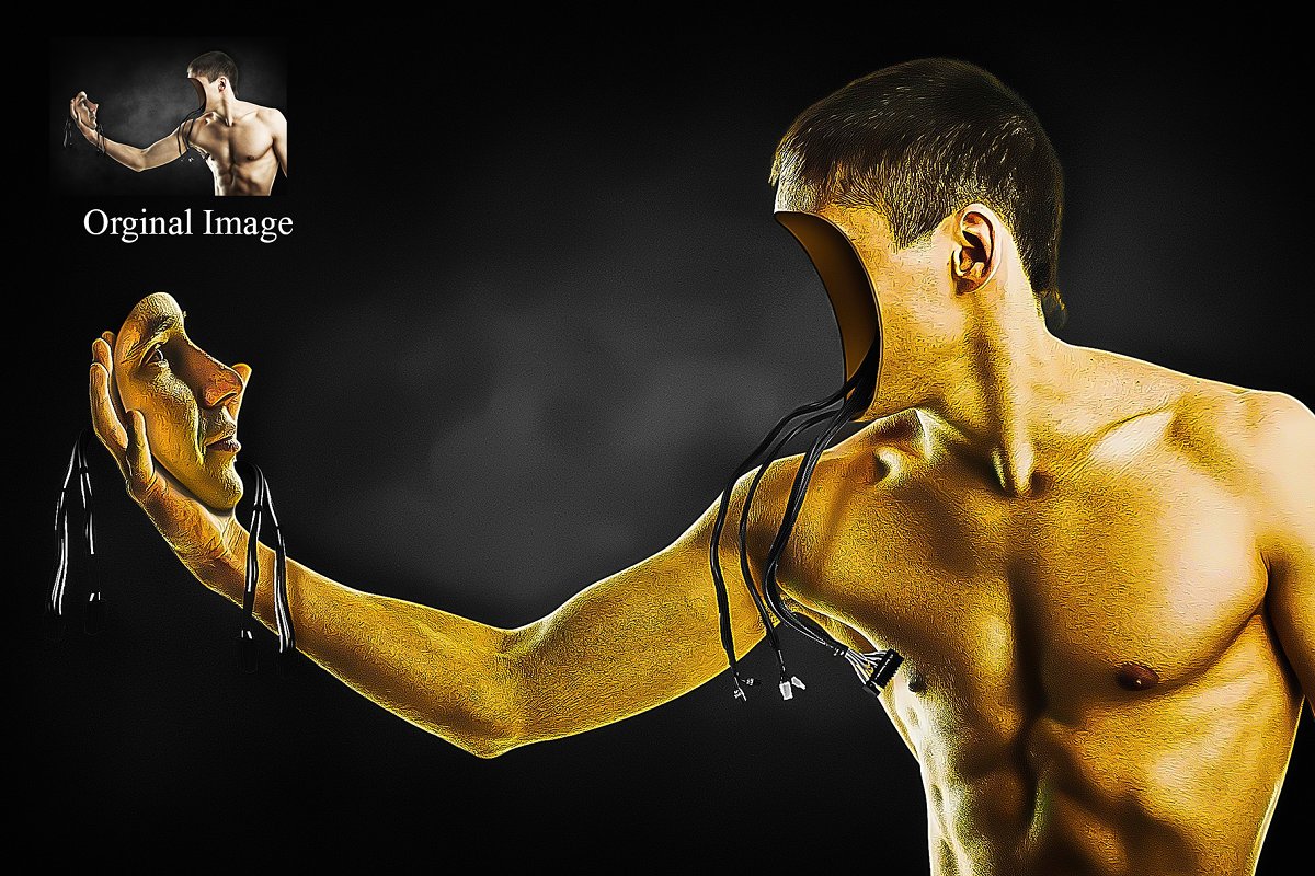 painterly oil photoshop action2