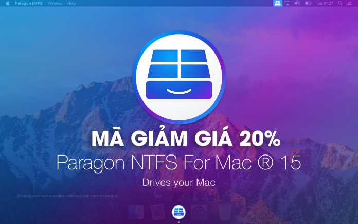 Mã giảm giá 20% khi mua Paragon NTFS 15 macOS 1 paragon ntfs 15 696x435 1