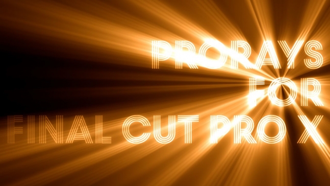 ProRays – Text Ray for Final Cut Pro X macOS 1 prorays