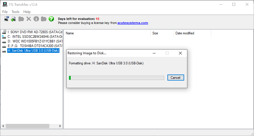 tao usb cai mac tren windows 10