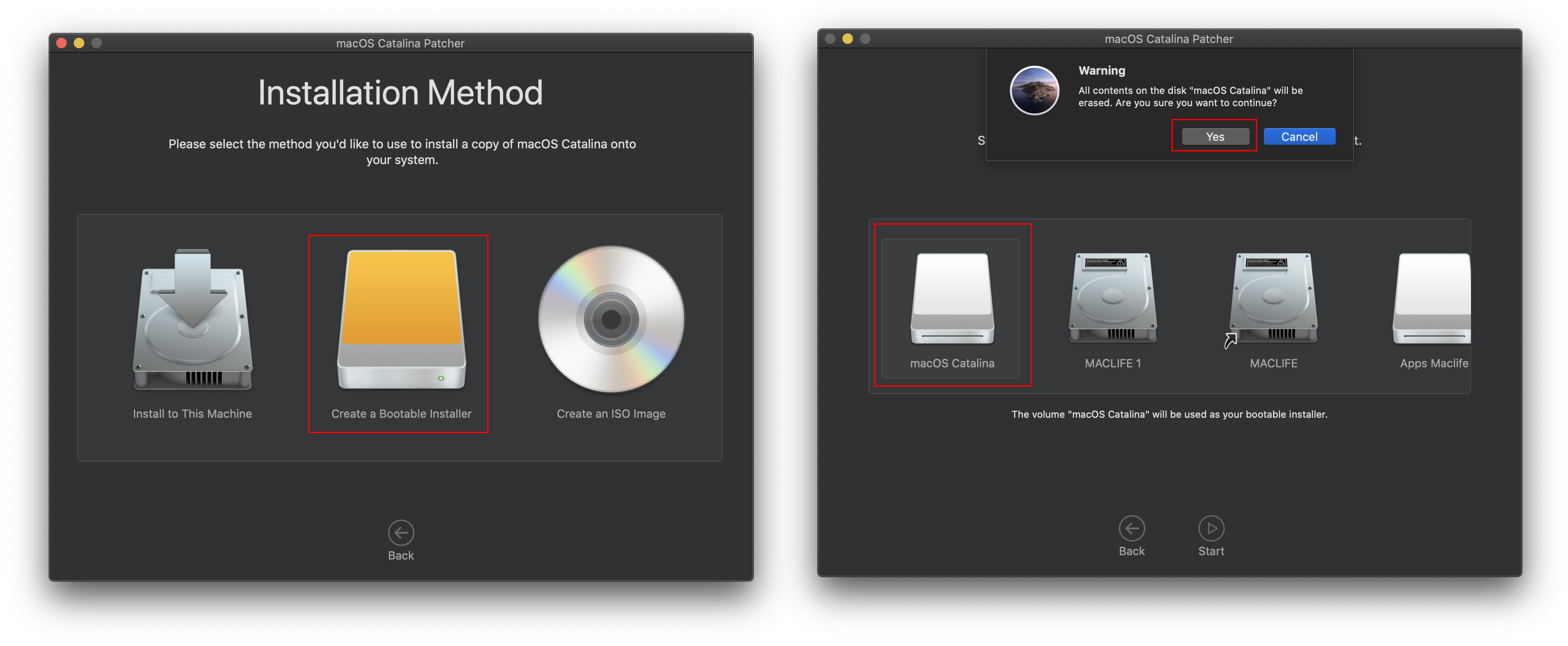tao usb cai macos catalina 6