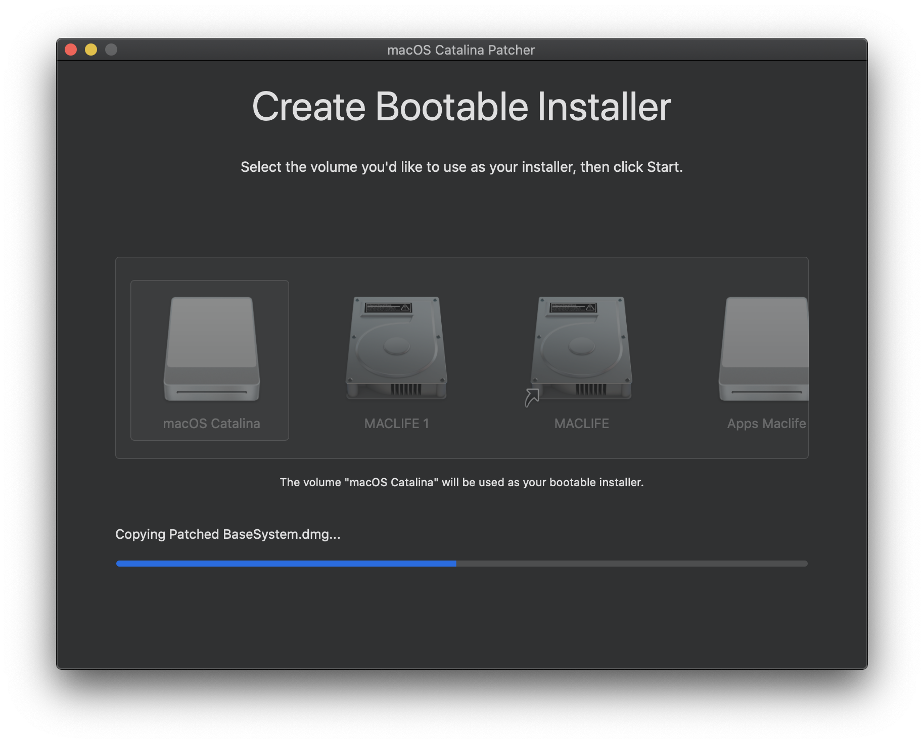tao usb cai macos catalina 8