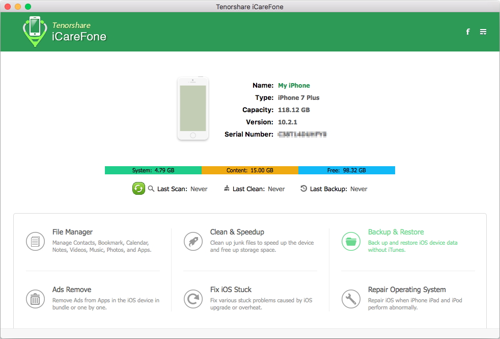 tenorshare icarefone mac