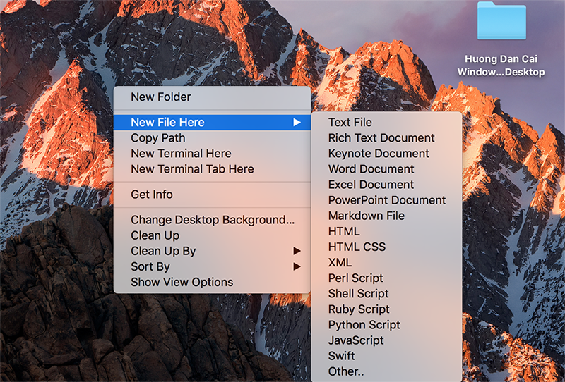 them chuc nang menu chuot phai macbook
