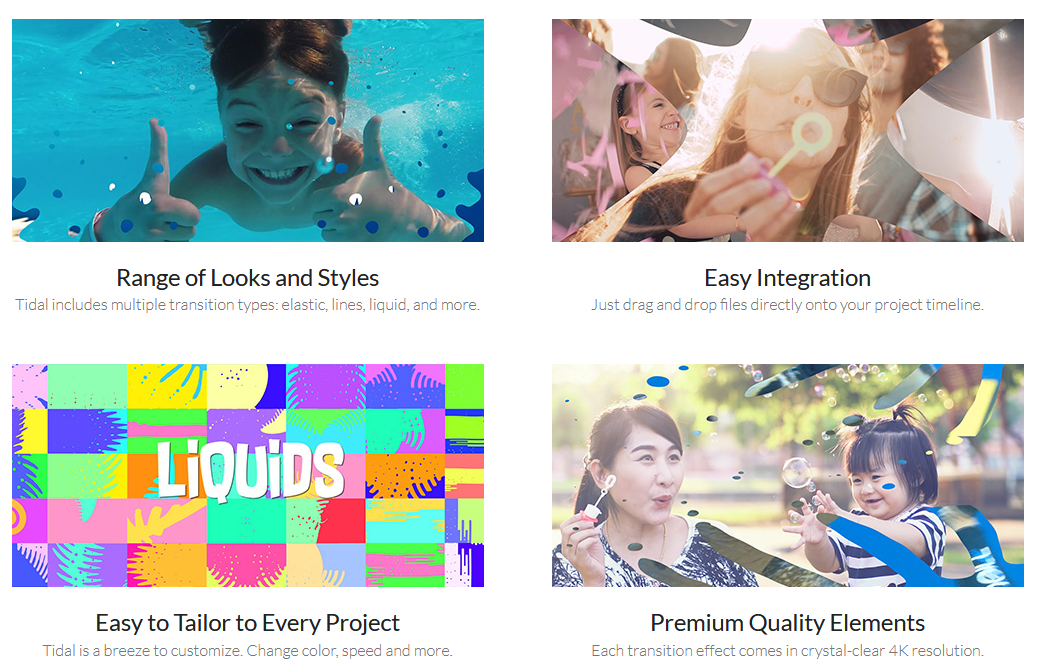 tidal 100 fun video transitions