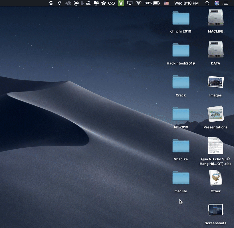 tinh nang use stacks mac