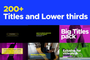 titles and lower thirds pack 200