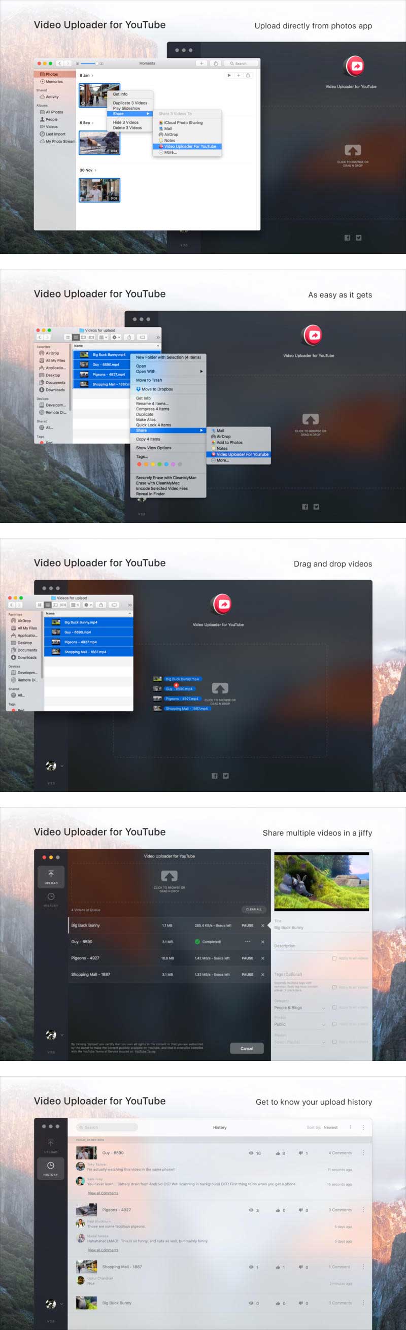 video uploader for youtube mac