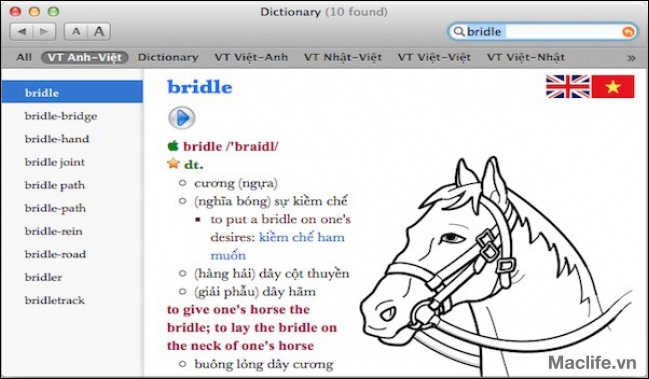 VietTien Dictionary MacOs – Từ điển cho Mac 1 viettien dictionary