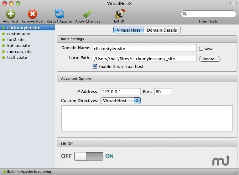 virtualhostx cho mac