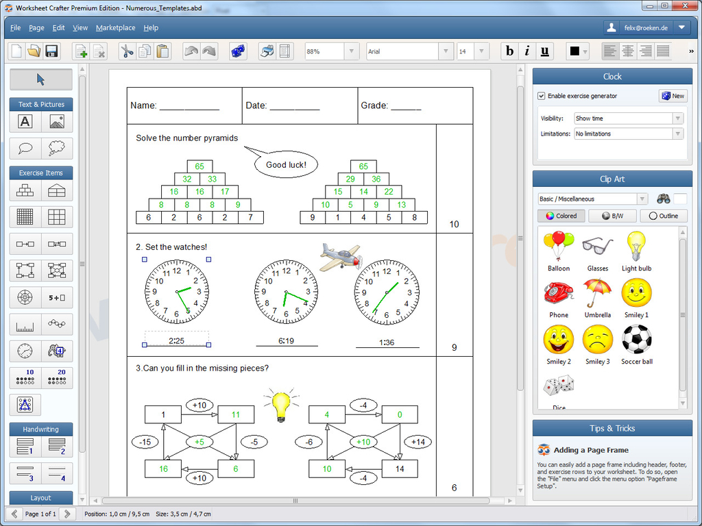 worksheet crafter premium edition2